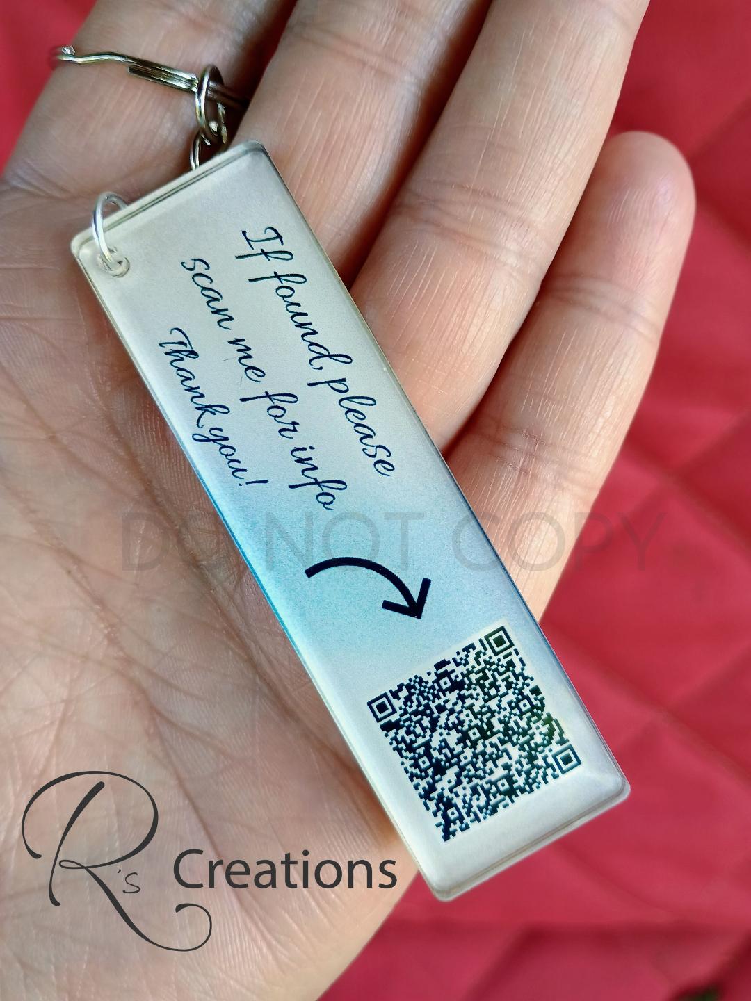 QR code emergency, lost and found, medical, tags, Custom QR codes, sunflowers, charms,
