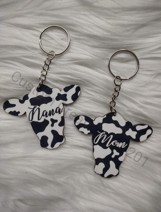 Cow head keychains