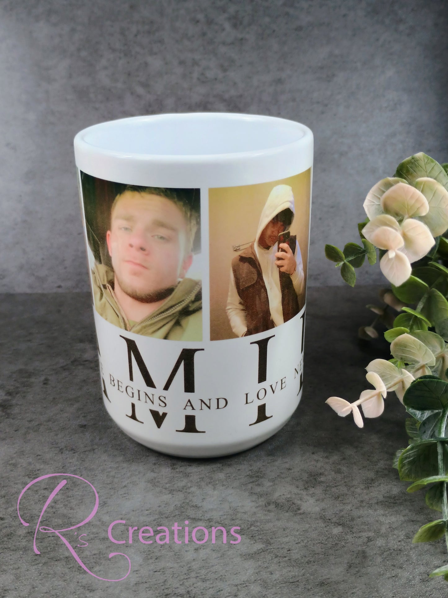 Customized FAMILY ceramic 15oz coffee mug