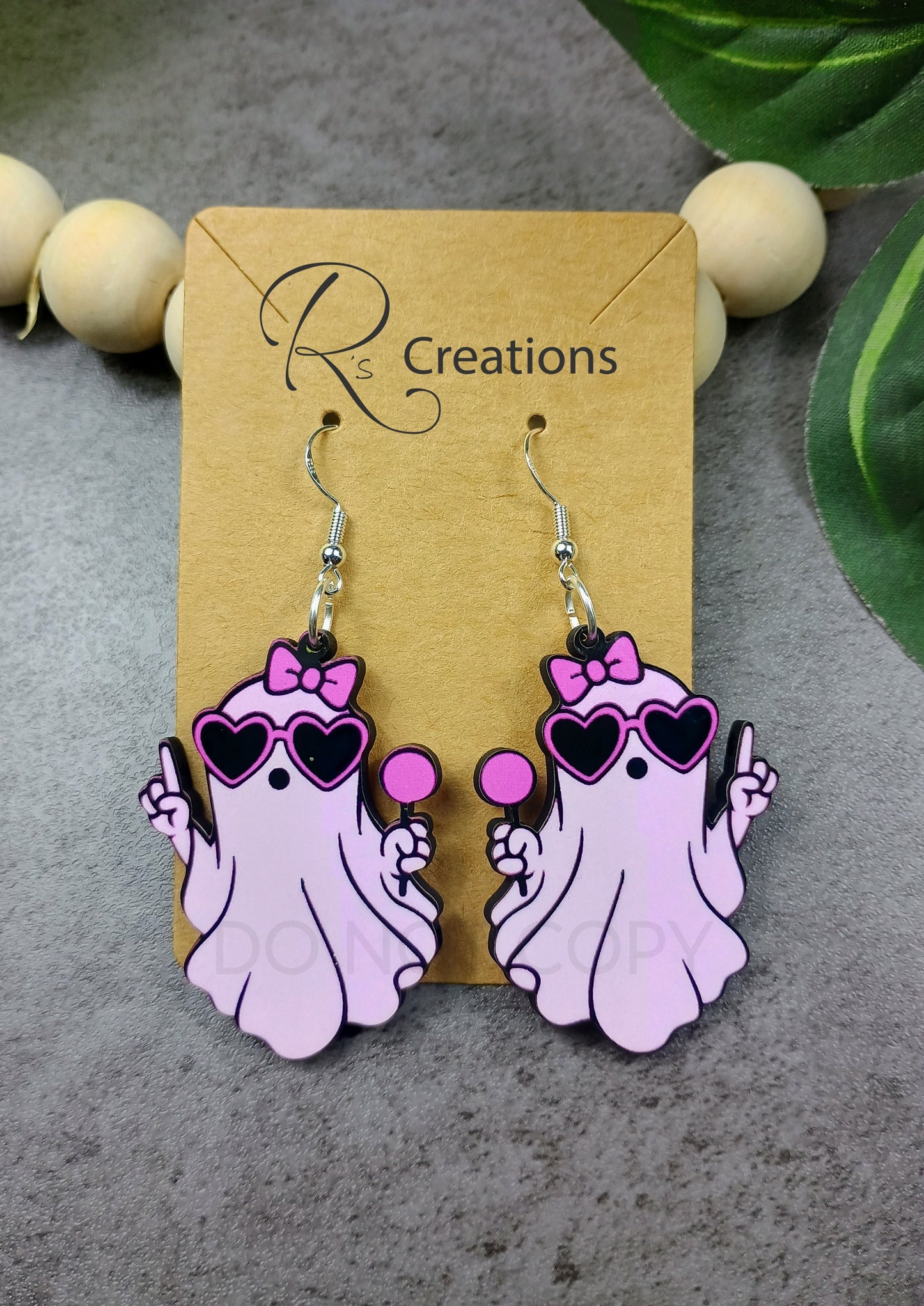 Ghost girl earrings