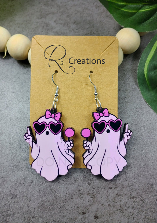 Ghost girl earrings