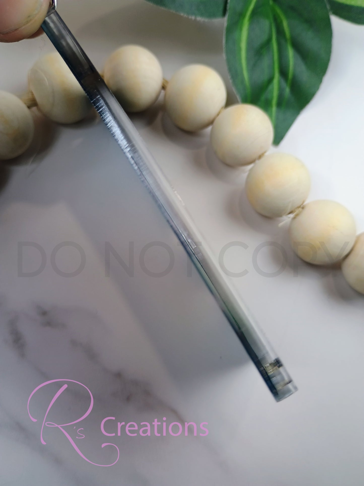 Memorial keychain, clear acrylic, heaven, memories