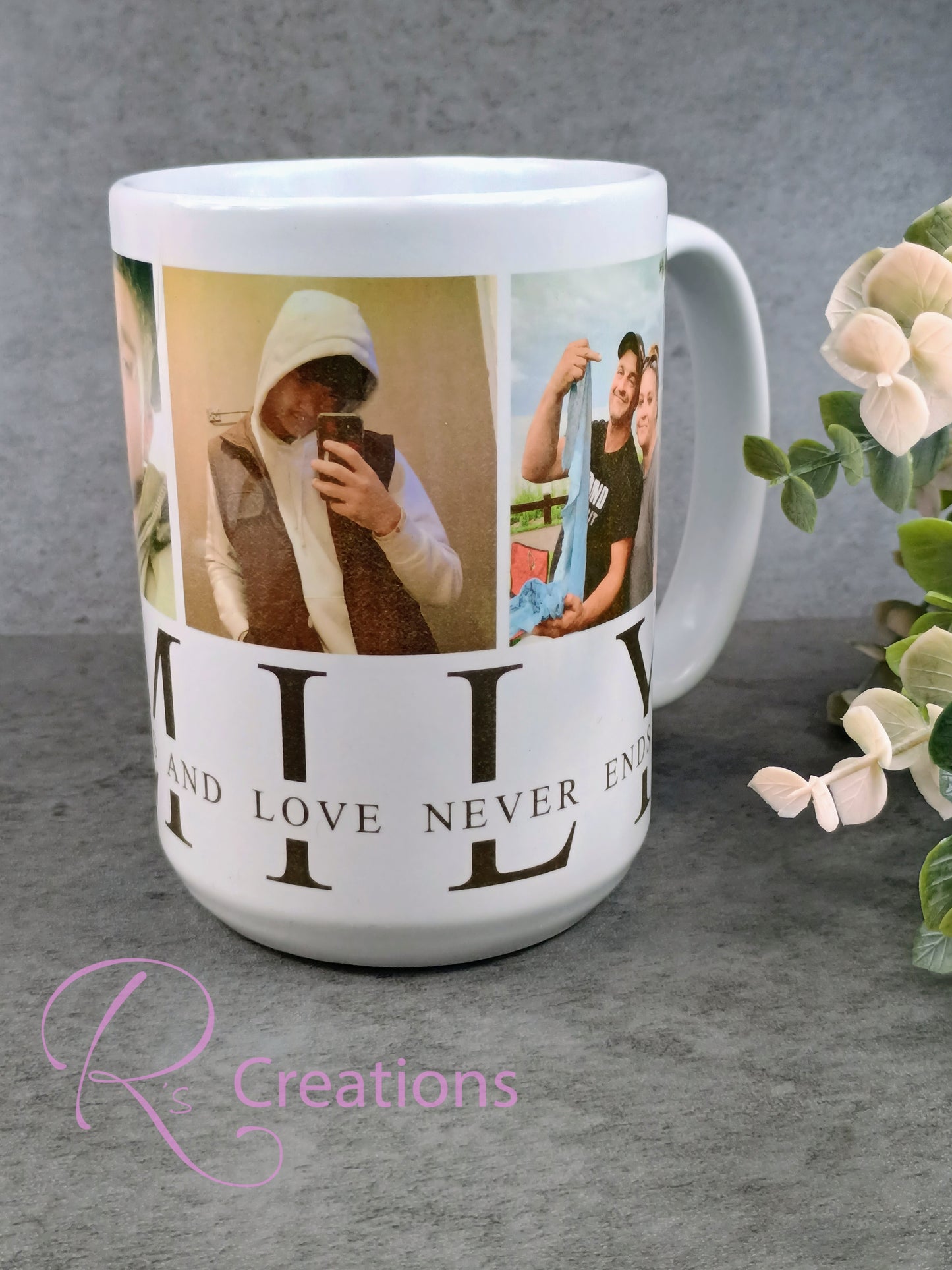 Customized FAMILY ceramic 15oz coffee mug