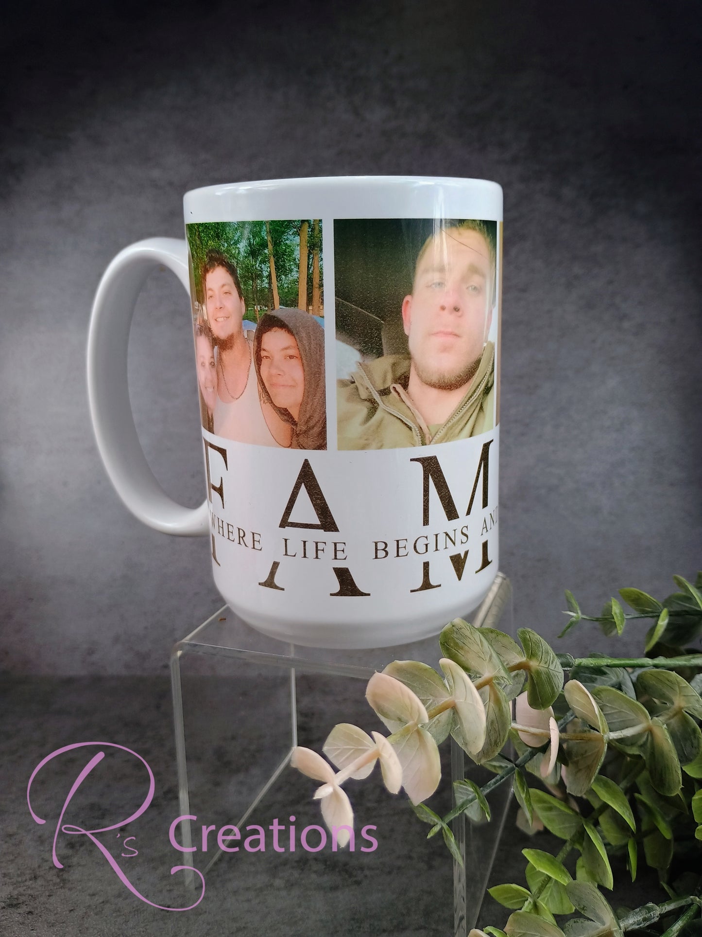 Customized FAMILY ceramic 15oz coffee mug
