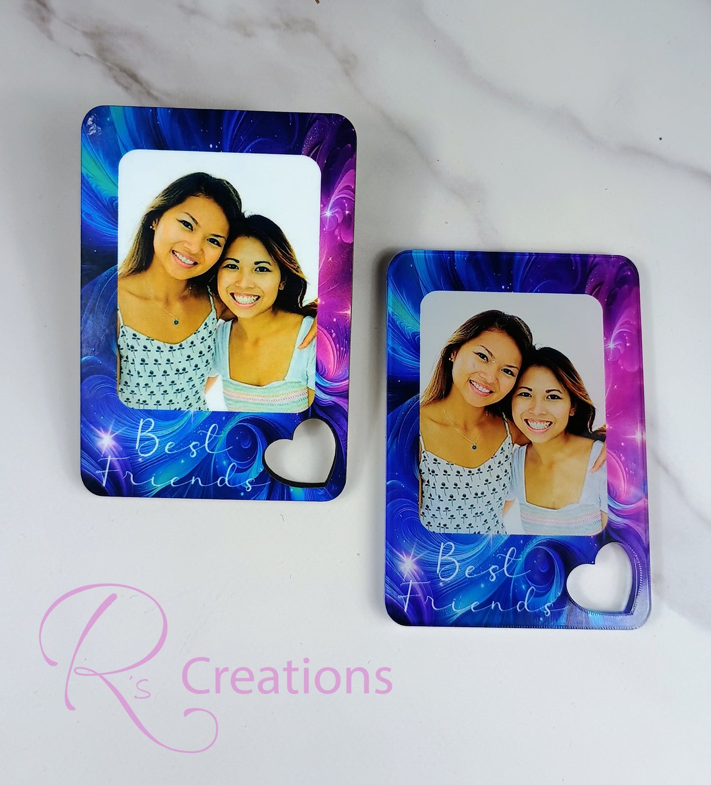 Sun visor clips for vehicles! Available in MDF wood or acrylic. Customize with your photo!